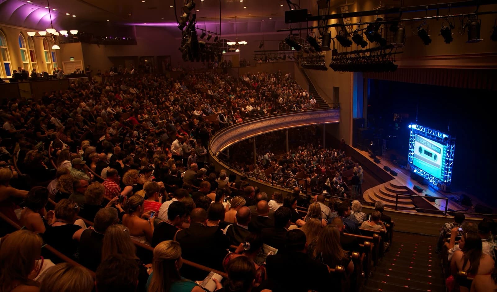 The first annual K-LOVE Fan Awards takes place at Nashville's historic Ryman Auditorium