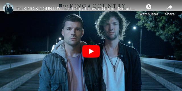 King & Country God Only Knows music video screenshots