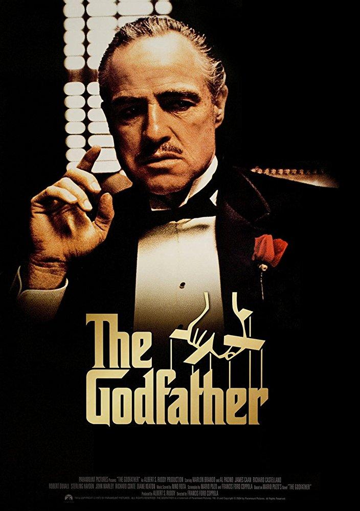 Marlon Brando as The Godfather movie poster